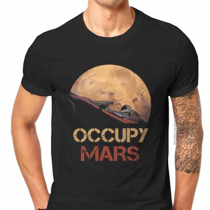 Mars Explorer Rounded Neck Fitness <b>Tshirt</b> Breathable Microfiber Slim Fitted Classic Printing <b>Tshirt</b> Great America - Product Image 1