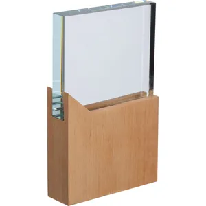 Trofei Personalizzati in Vetro e Legno Premi Personalizzati per Campioni - Product Image 1