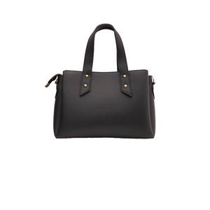 Sac à main en cuir de vache noir - Product Image 2