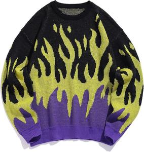 Vente en gros de pulls d'hiver personnalisés pour hommes Design haut de gamme vêtements tricotés chauds et respirants Chandails d'hiver à motif solide - Product Image 1