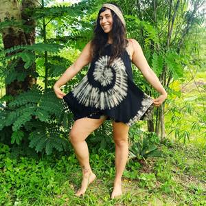 Fantaisie Tendance Western Vêtements Tops Pour Dames Porter Rayon Tie Dye Top Imprimé À La Mode Top Court Robe D'été Au Prix De Gros - Product Image 2