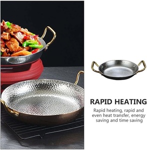 Platos y platos de acero inoxidable de alta demanda, sartén con orejas dobles, utensilios de cocina para restaurantes, fideos fríos, arroz al vapor - Product Image 4