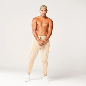 Pantalons de survêtement décontractés pour hommes avec taille élastique 100% coton Pantalons de survêtement pour hommes pour la remise en forme, la salle de sport et les vêtements de sport Pantalons de survêtement - Product Image 2