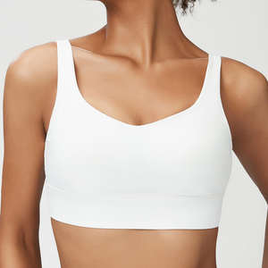 Soutien-gorge de sport nude personnalisé pour femme, à maintien élevé, confortable, pour yoga et fitness, avec doubles bretelles - Product Image 1