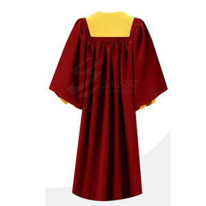 Robes d'église de style traditionnel avec broderie croisée sur le devant Robes d'église confortables pour un port prolongé pendant les services - Product Image 6