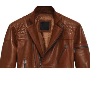 Chaqueta de Invierno de Piel de Oveja Genuina Original para Hombre, Cuello Alto, Logotipo Frontal, Último Diseño OEM, Alta Calidad, Personalizable, Elegante e Impermeable - Product Image 3