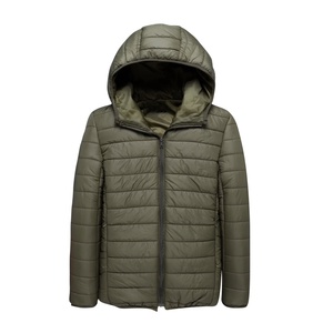 Chaqueta de plumón para hombre con logotipo personalizado, diseño propio, impermeable, informal. - Product Image 1