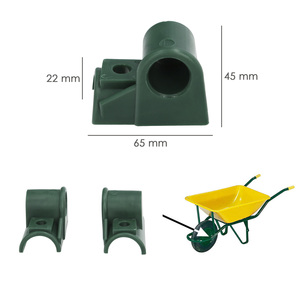 Cuscinetto in Plastica per Carrello da Cantiere Giallo 1 Foro (Set da 2 Pezzi) - Product Image 2