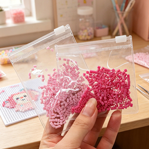Bolsa Reutilizable de PVC con Cierre para Guardar Cuentas Perler, Bolsa Transparente con Cierre Hermético para Manualidades, Cuentas, Bloques de Construcción y Piezas Pequeñas - Product Image 4