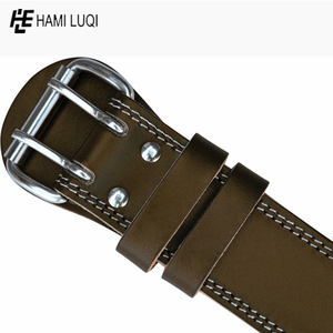 Cinturón de gimnasio de piel de vaca personalizado Unisex equipo de entrenamiento físico de levantamiento de pesas de cuero de neopreno con logotipo de actualización comercial - Product Image 3