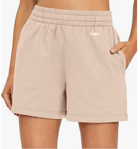 Women's High Waist <b>Shorts</b> with Pocket and Drawstring Custom Logo and <b>Shorts</b> Sets Comfy Casual Summer Running Gear - Product Image 5