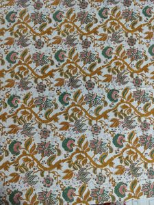 Mantel de Algodón de Lujo Estampado Floral Hecho a Mano en India para Decoración de Mesa de Comedor, Lavable - Product Image 3