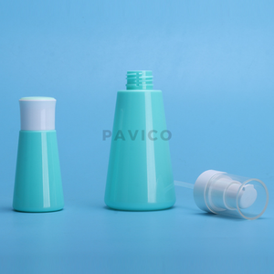 ขวดเครื่องสำอางทรงสามเหลี่ยมขนาด60มล. 160มล. ขวดปั๊มสีขาวสำหรับตลับหมึก - Product Image 2