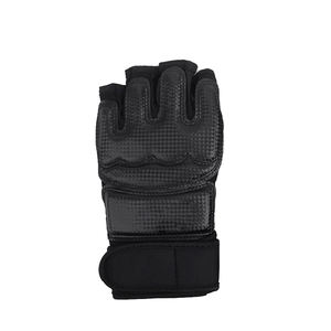 Vente en gros de gants professionnels en cuir de vachette demi-doigt pour hommes boxe et MMA dernière conception pour l'entraînement aux arts martiaux - Product Image 3