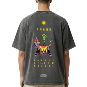 เสื้อยืดผู้ชายทรงหลวมสีดำโคบอลต์ ผ้าฝ้าย 100% สไตล์วินเทจ ลำลอง สตรีทแวร์ เนื้อผ้านุ่ม ระบายอากาศดี เหมาะสำหรับใส่ในชีวิตประจำวันในเมือง - Product Image 5