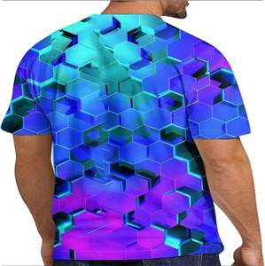 T-shirt homme pour le sport Hommes Polyester Sublimation ou Impression numérique Gym T Shirt Vente chaude Meilleure qualité 100% coton - Product Image 4