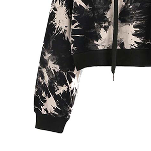 เสื้อฮู้ดครอปสั้นสำหรับผู้หญิง ขายดี ผ้าฝ้าย 100% มีซับใน สวมใส่สบาย แห้งเร็ว มีโลโก้ด้านหน้า เหมาะสำหรับฤดูหนาว - Product Image 4