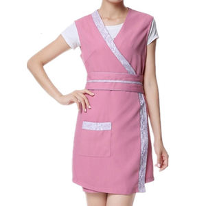 Uniforme de salón SPA ropa delantal estampado logo mujeres belleza uniforme por Raw to Fine - Product Image 1