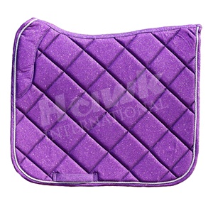 Tapis de selle tout usage à paillettes violettes de haute qualité Produit équestre économique pour les courses de chevaux et l'équitation - Product Image 1