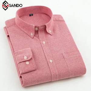 Cheap Turn Down Collar Single Button Cotton Male Long Plus Size Customization High Quality Cotton Long Sleeve <b>Shirt</b> for <b>Men</b> - Product Image 1