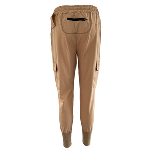 Pantalones cargo elásticos informales elásticos de entrenamiento de pista sueltos con múltiples bolsillos para hombre con impresión personalizada - Product Image 2