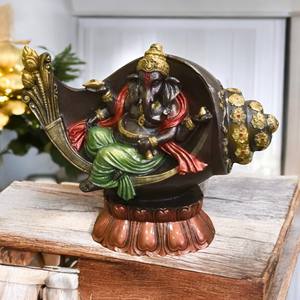 Estatua de Resina de Ganesh Ji, Modelo Hecho a Mano, Pintado a Mano, Decoración Religiosa Tradicional, Pooja, Boda, Hogar, India - Product Image 2