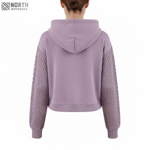 Sweat à capuche en polaire à manches longues pour homme de haute qualité, très vendu, respirant, séchage rapide, tricot texturé mixte pour l'automne et l'hiver - Product Image 2