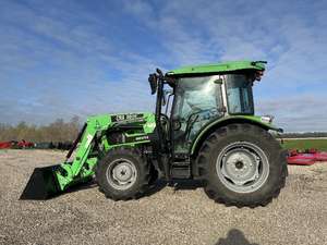 รถแทรกเตอร์ดอยซ์ 5080D มือสอง พร้อมระบบขับเคลื่อน 4 ล้อ  พร้อมที่ตักด้านหน้า เครื่องยนต์ 80 แรงม้า ปั๊ม 50 แรงม้า และชุดเกียร์ สำหรับทำการเกษตร สภาพดีเยี่ยม - Product Image 6