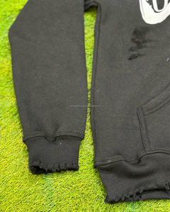 2024 meilleur design hommes 450gsm polaire pull à capuche impression de logo personnalisé plus vêtements de rue 100% coton de haute qualité - Product Image 5