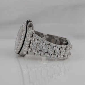 Alta demanda Reloj de diamantes de lujo para hombres Aniversario de bodas y regalo Reloj de diamantes completo para exportación Venta de India - Product Image 5