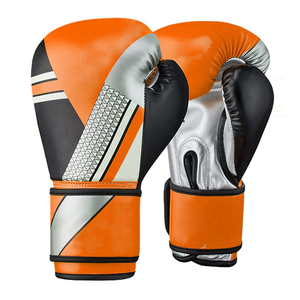 ถุงมือซ้อมมวยหนัง PU สีแดง, ถุงมือซ้อมมวยสำหรับมวยไทยและ MMA - Product Image 4