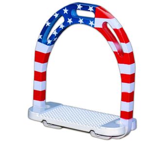 Equipo ecuestre de construcción Premium Estribos para carreras de caballos Estribos para montar a caballo de estilo inglés cómodos de aluminio - Product Image 6