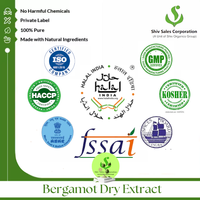 Premium Wild Bergamot Citrus Kruidenextract Poeder Voedingsmiddelenkwaliteit Halal/Kosher Gecertificeerd voor Voedingsmiddelen- en Drankproducenten