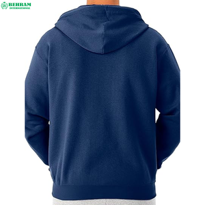 เสื้อฮู้ดซิปผ้าฝ้ายแท้ 100% รุ่นใหม่ล่าสุด ขายส่ง น้ำหนัก 500 GSM ระบายอากาศได้ดี แห้งเร็ว เหมาะสำหรับฤดูหนาว แบบ unisex - Product Image 6