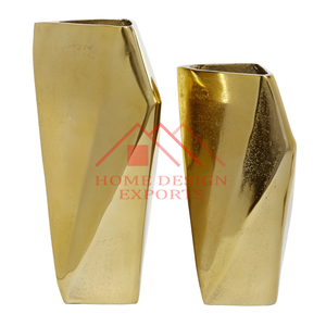 Style Table <b>Vase</b> for Living Rooms Bedrooms and Hotels Decor Aluminum <b>Vase</b> <b>Gold</b> Plated Interior Design - Product Image 1