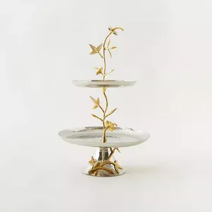 Soporte de pastel de metal resistente a la oxidación Almacenamiento compacto y resistente a la intemperie Hecho a mano por Zahid Exports - Product Image 3