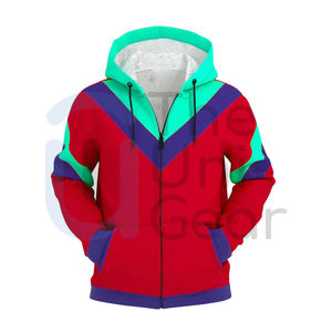 Vente en gros 100% coton Streetwear sweats à capuche décontracté extérieur veste d'hiver pour les couples avant Logo OEM Service disponible - Product Image 5