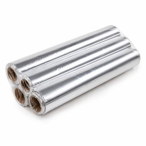 OEM Private Label Jumbo Roll 30cm <b>X</b> 50m <b>11</b> Micron Soft Food Grade Aluminum Foil Printed Coated for Household Use Packaged Bags - Product Image 1