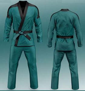 <b>Men</b> Jiu Jitsu Gi <b>Kimono</b> Cotton Uniform Lightweight Jacket and Pants Set Comfortable for Regular Training Sessions - Product Image 3