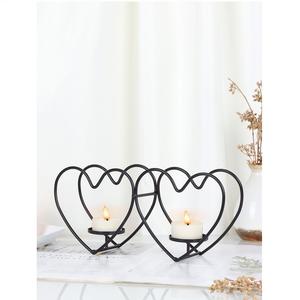 Bougeoir en métal pour éclairage et décoration d'intérieur Bougeoir décoratif élégant à finition antique - Product Image 1