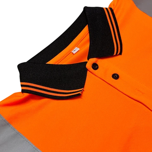 Verano personalizado de alta calidad logotipo bordado de peso medio estilo Formal trabajo Casual liso hombres Camisas manga corta con botones - Product Image 4