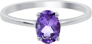 Precioso anillo de amatista hecho a mano 925 Plata de Ley sólida Color Azul forma ovalada 925 Plata estampada joyería de plata hecha a mano - Product Image 3