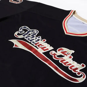 Maillot de hockey sur glace homme personnalisé OEM maillots de hockey brodé en sergé uniforme de sublimation d'équipe pour les joueurs de hockey sur glace - Product Image 4