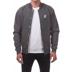 Veste de style universitaire moderne pour hommes, confortable, chaude, écologique, respirante, col montant, logo sur le devant, pour les sports d'hiver en plein air - Product Image 1