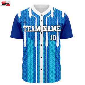 Maillot de baseball bicolore, uniforme de baseball avec impression par sublimation de qualité professionnelle et tissu en maille respirant - Product Image 4