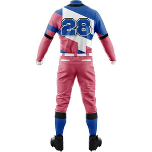 2024 dernière conception maillot d'uniforme de baseball imprimé uni vierge et ensemble court uniforme d'équipe personnalisé de baseball - Product Image 3
