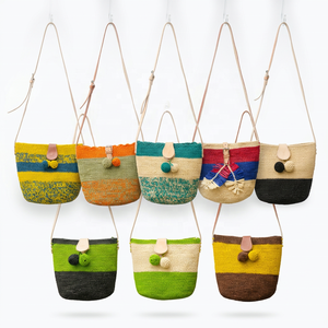 Sac fourre-tout en raphia noir et vert, sac à bandoulière tissé, ouverture supérieure, deux poignées, sac de transport décontracté pour la plage et les voyages - Product Image 6