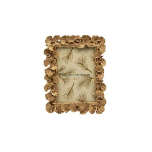 Antique Leaf Designer Plaqué Or Tabletop Home And Resorts Debout Cadres photo mémorables Cadres photo créatifs les plus vendus - Product Image 1