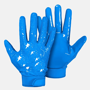 Venta al por mayor de guantes de fútbol de receptor americano con logotipo personalizado de la mejor calidad cómodos guantes de fútbol americano de Palma - Product Image 4