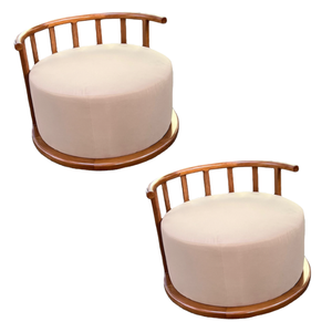 Modern Luxury Design Solid <b>Wooden</b> <b>Frame</b> Fabric Round <b>Sofa</b> Garden <b>Sofa</b> Set For Outdoor Indoor and Hotel Furniture - Product Image 2
